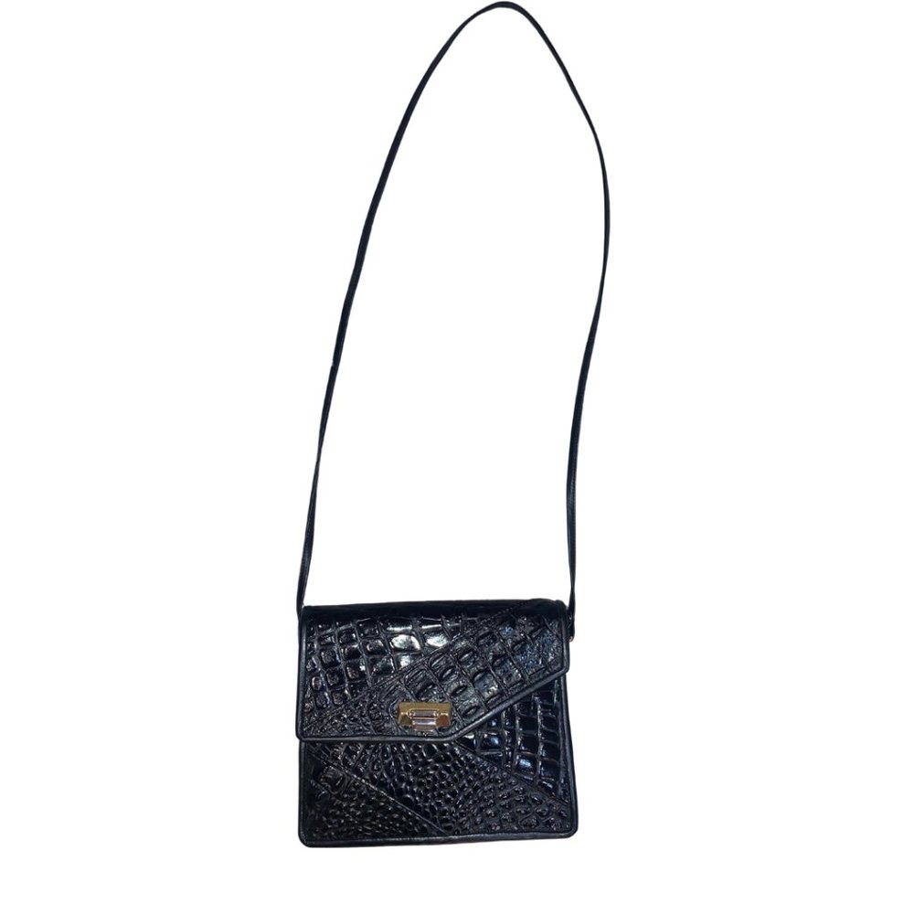 Crocodile Style Genuine Leather Shoulder Bag